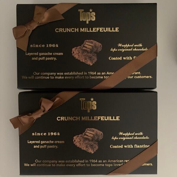 tops トップス TOPS クランチミルフィーユ チョコクランチ菓子 2個セット