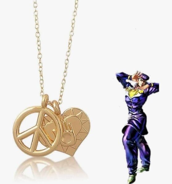 【新品】ジョジョの奇妙な冒険 第4部 東方仗助 コスプレ ネックレス アクセサリー ペンダント