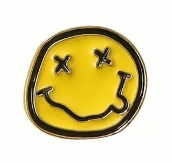ニルヴァーナ NIRVANA スマイリーフェイス ピンバッジ ピンズ バッジ ピンバッチ