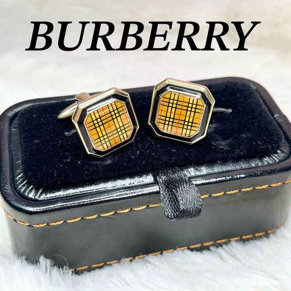 Burberry バーバリー カフスボタン カフス カフリンクス チェック