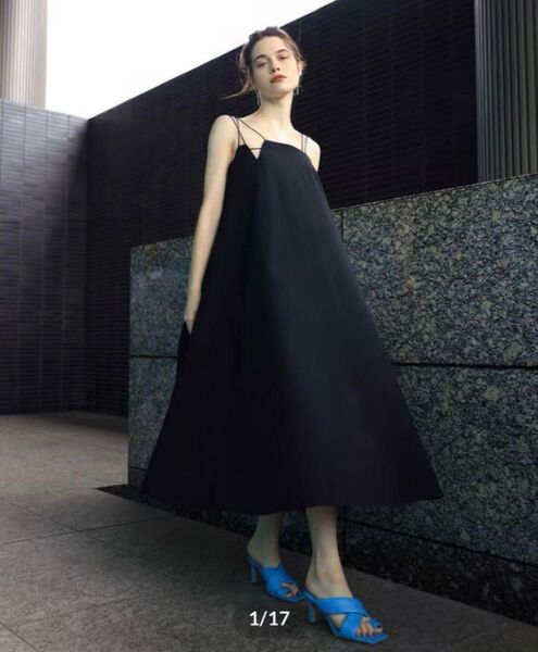 olnenue thin strap flare dress ワンピース ドレス