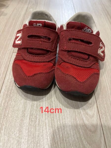 New Balance 373 キッズスニーカー レッド 14cm