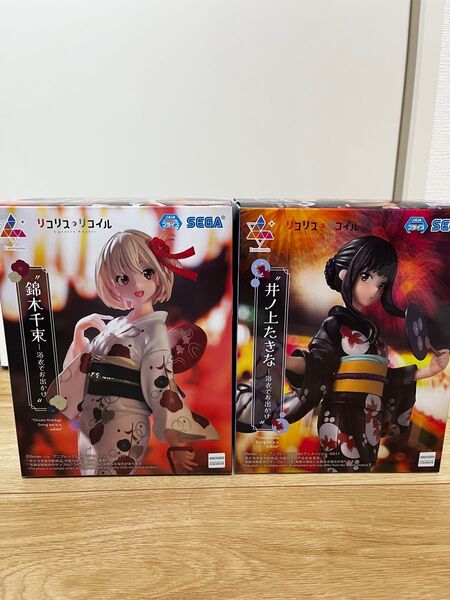 Luminasta リコリス リコイル 錦木千束 井ノ上たきな 浴衣セット 新品未開封 プライズ フィギュア