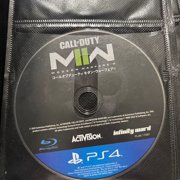 Call of Duty:Modern Warfare II PS4 コールオブデューティ モダンウォーフェア2ケース無し