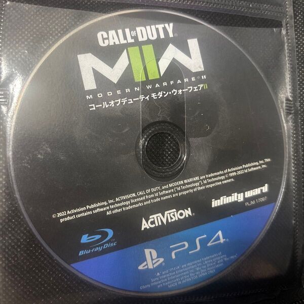 Call of Duty:Modern Warfare II PS4 コールオブデューティ モダンウォーフェア2ケース無し