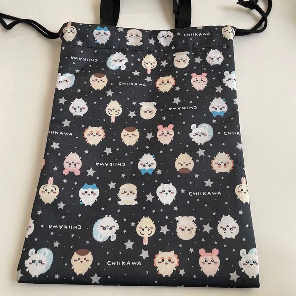 新品 ちいかわ シューズ入れ 上履き入れ 縦型巾着