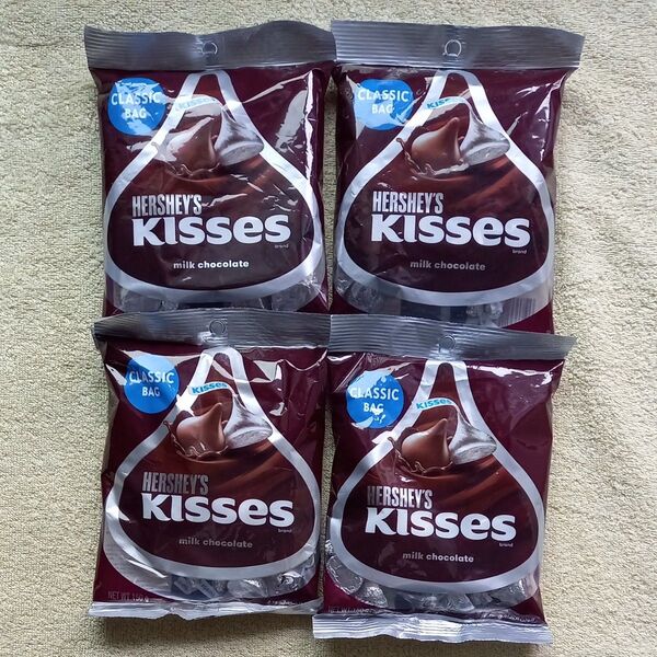 HERSHEY'S KISSES ミルクチョコレート 4袋セット ハーシー キスチョコレート