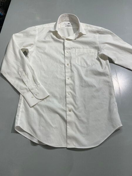 UNIQLO ユニクロ スーパーノンアイロン スリムフィット M 長袖 シャツ ホワイト ワイシャツ 長袖シャツ