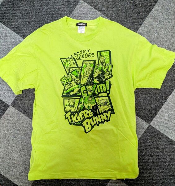 タイガー&バニー Tシャツ LLサイズ グリーン系 BANDAI
