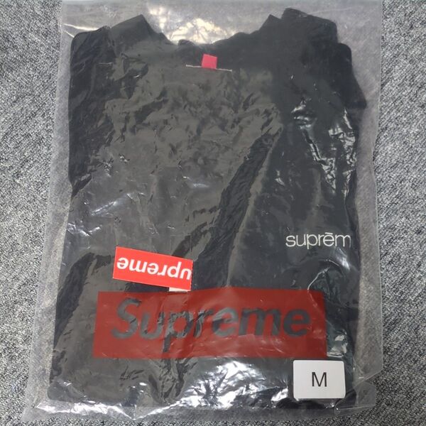 Supreme Mock Neck.Long T 黒 Mサイズ