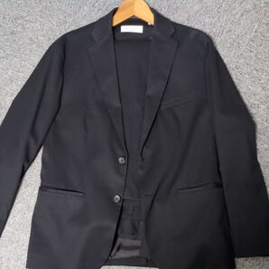 メンズスーツ 上下セット ブラック XL