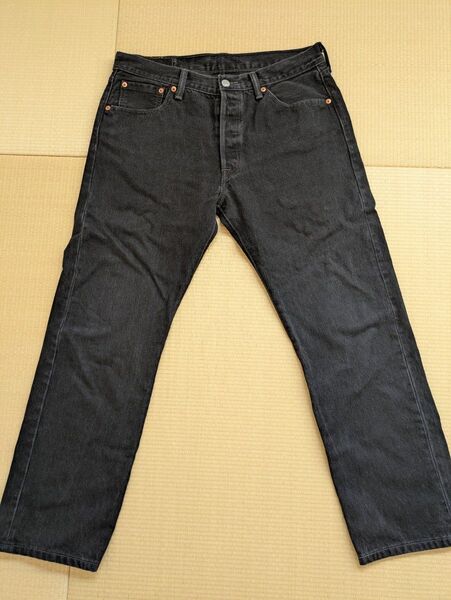 Levi's 501 ブラックデニム W34 先染め