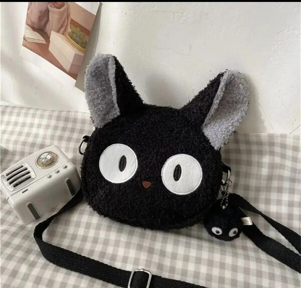 黒猫 ジジ 風 ショルダーバッグ 肩掛け ポシェット