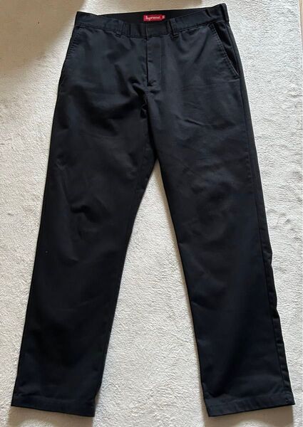 supreme work pants 34 black 黒 ワークパンツ