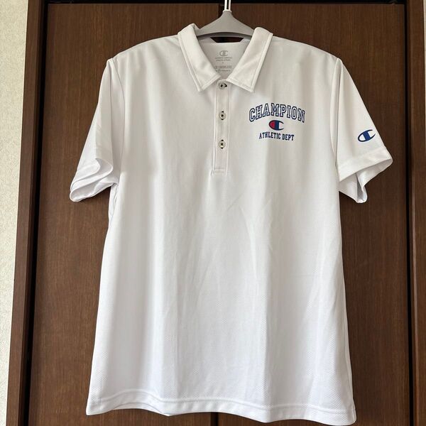 Champion ポロシャツ メンズ ホワイト Lサイズ