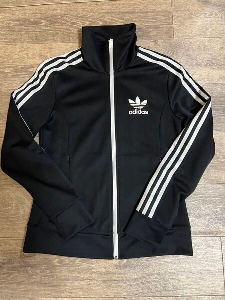 【美品】adidas トラックジャケット サイズ95 黒