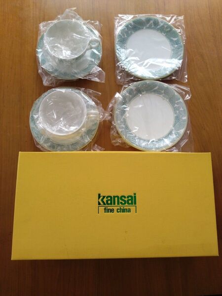 kansai fine china ティーカップ ソーサー セット