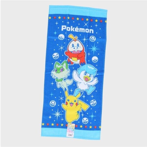 ポケモンフェイスタオル34×75㎝ピカチュウ・ニャオハ・クワッス・ホゲータ■新品