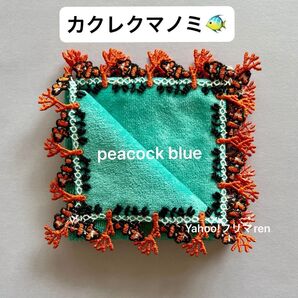 近沢レース シーズンタオルハンカチ カクレクマノミ ピーコックブルー 新品未使用 ニモ CHIKAZAWA チカザワレース