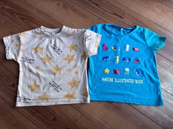 西松屋 キッズ 半袖 Tシャツ 2枚セット 100サイズ 110サイズ