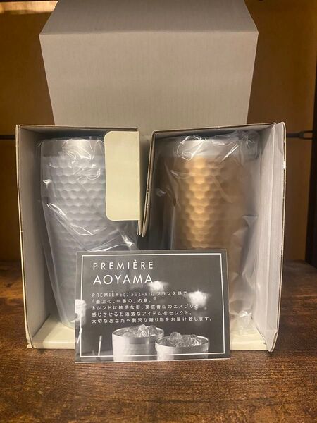 luxe メタルサーモ ビールグラス タンブラー ペアマグカップ