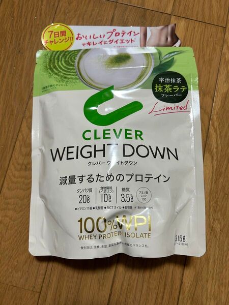 クレバー ウエイトダウン ホエイプロテイン 抹茶ラテ味 315g
