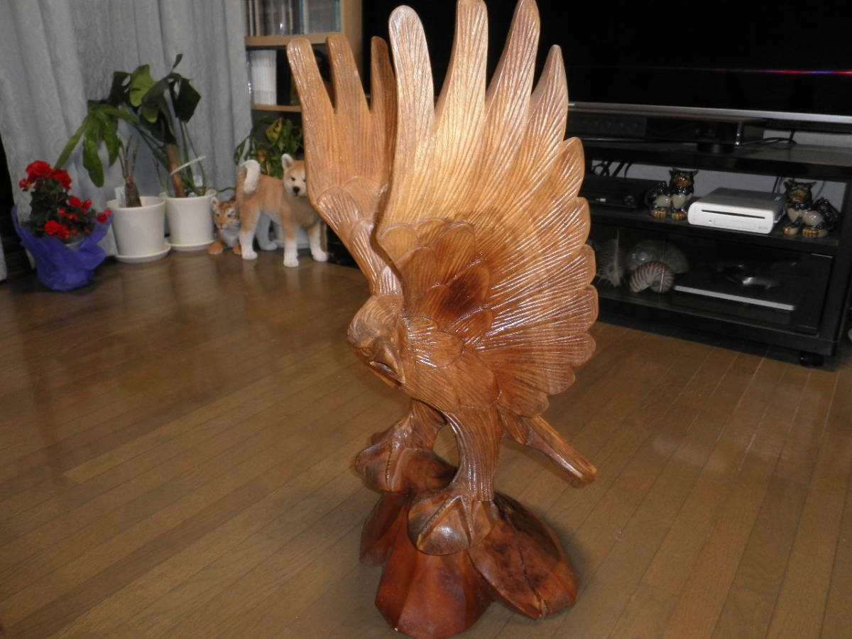 ヤフオク! -木彫り 彫刻 鷹(美術品)の中古品・新品・未使用品一覧
