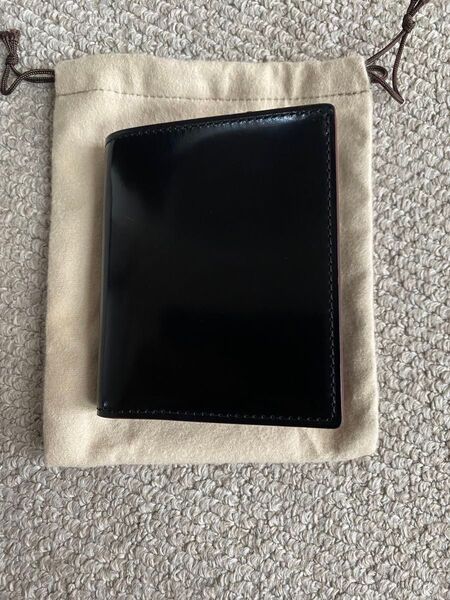 ガンゾ GANZO コードバン財布 縦型純札入れ ブラック