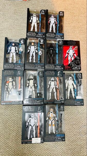 12体 スターウォーズ ストームトルーパー ボバフェット クローントルーパー コーディー ブラックシリーズ フィギュア