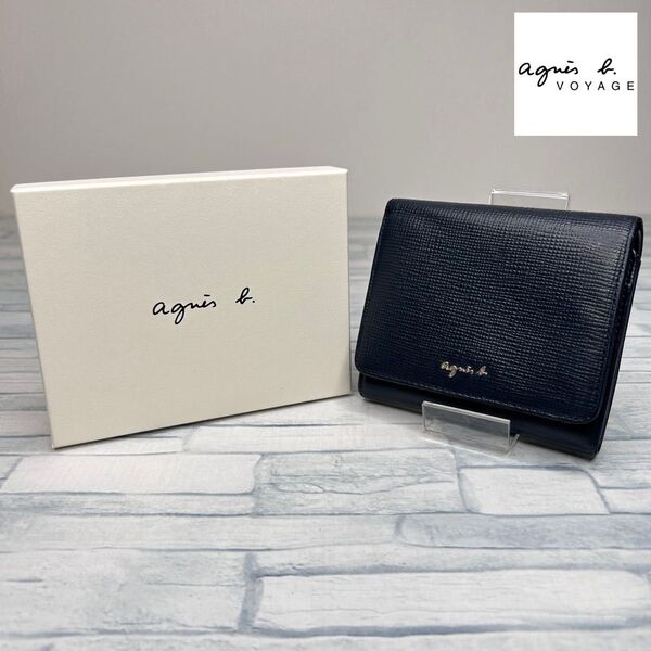 25 極美品 アニエスベー 二つ折り財布 コンパクトウォレット