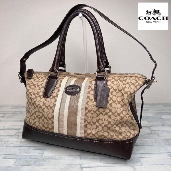 25 極美品 COACH コーチ トートバッグ ショルダーバッグ 2way