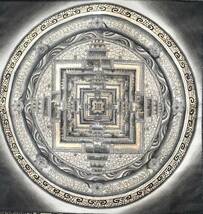 ◆カーラチャクラ・マンダラ（時輪曼荼羅）タンカ／仏画／チベット-B2_画像2