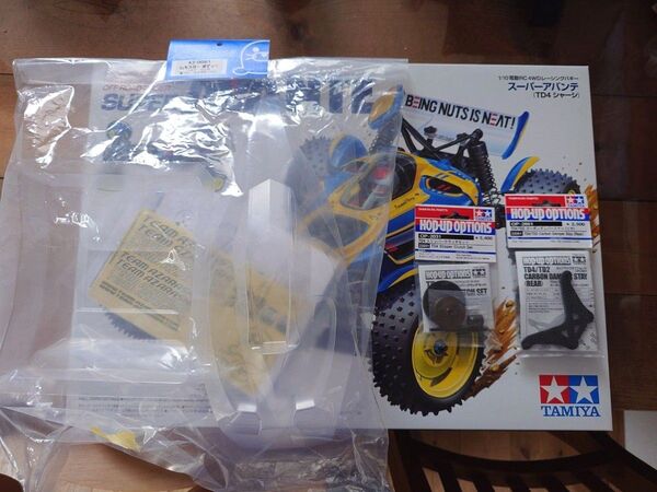 タミヤ RC スーパーアバンテ未組立 & レキスターボディ & オプションパーツセット