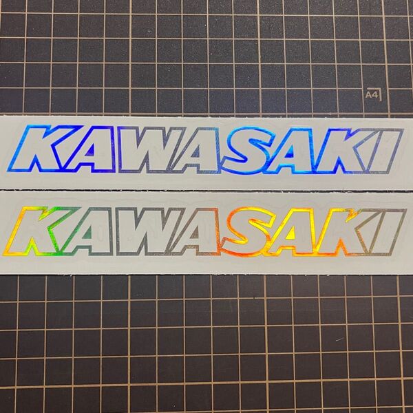Kawasaki カワサキ カッティングステッカー ホログラム 2枚セット