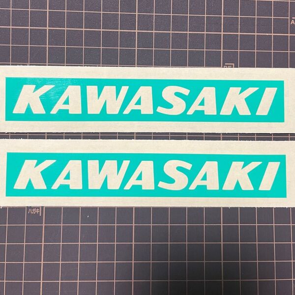 KAWASAKI マスキングシート 2枚セット 転写シート有 旧車 塗装 カワサキ 苗字 ステッカー