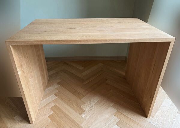 美品!無垢オーク材!フルオーダーデスク★コの字 デスク テーブル シンプル家具