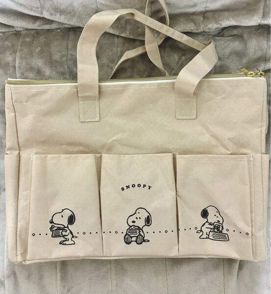 新品未使用 SNOOPY スヌーピー 大容量トートバッグ マルチバッグ
