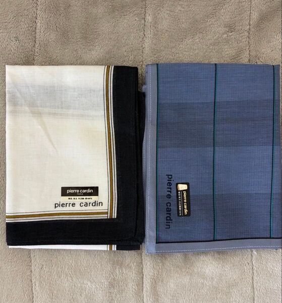 新品未使用 メンズハンカチ 2枚セット pierre cardin ピエールカルダン