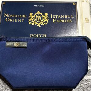 新品未使用 MENARD Nostalgia Istanbul Orient Express ポーチ ネイビー