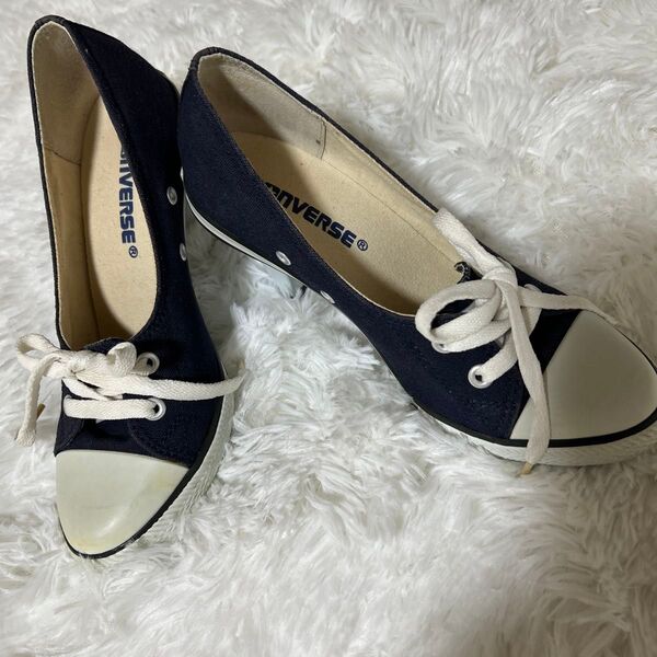 CONVERSE コンバース スニーカー ローカット ネイビー レディース