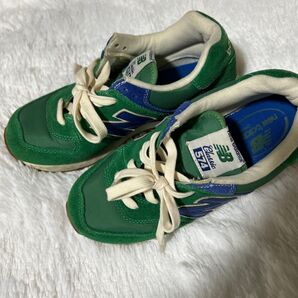 ゴルフシューズNew Balance 574 スニーカー グリーン23.5㎝