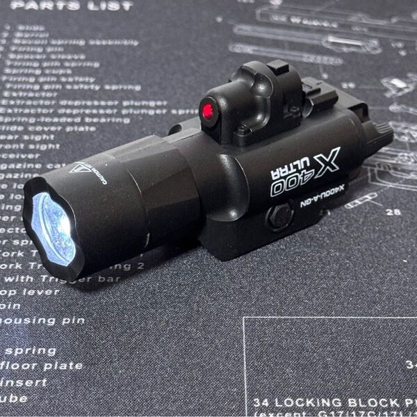 SUREFIRE X400U レッドレーザー ウェポンライト CO2 ガスガン 東京マルイ 次世代電動ガン 等対応