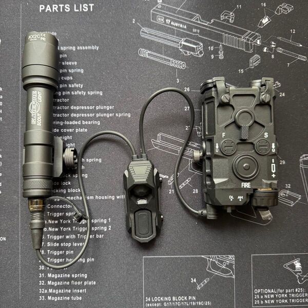 EoTech OGL + SUREFIRE M600C スカウトライト+ AXON デュアルコントロールスイッチ セット