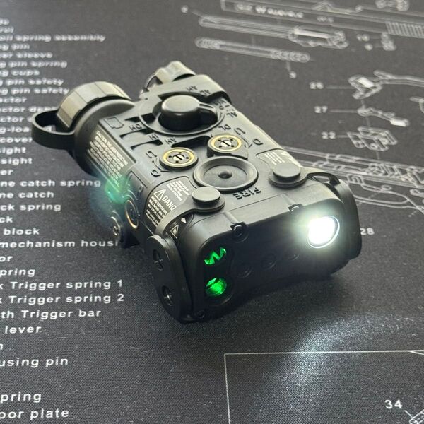 【電池付き】NGAL フルファンクション グリーンレーザー PEQ 後継機種 OGL CO2 ガスガン