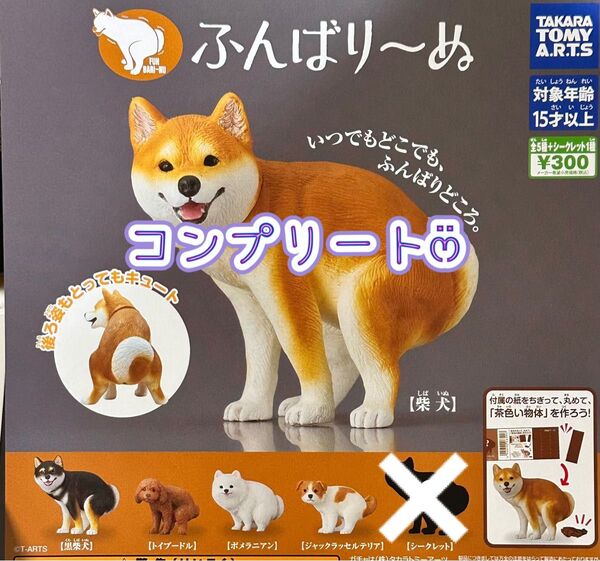 【コンプリート※シークレットなし】 ふんばり〜ぬ ガチャ ふんばーぬ フィギュア 犬①