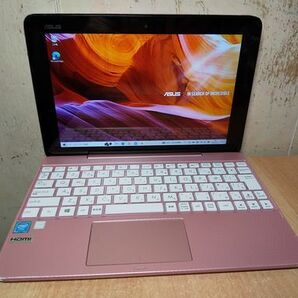 ★月末特価★44154 10(1280x800) 2in1タブ ASUS TransBook T101HA-PINK 64GB/2GB/webカメラ/Win10