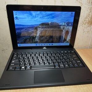 ★月末特価★33075 訳有 10(1280x800) 2in1タブ FRONTIER FRT220P Cel/64GB/4GB/キーボード/Win11