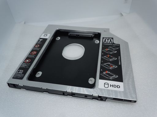 ◆月末特価◆ノートパソコンの光学ドライブにHD/SDD 増設 Caddy 9.5mm SATA-SATA
