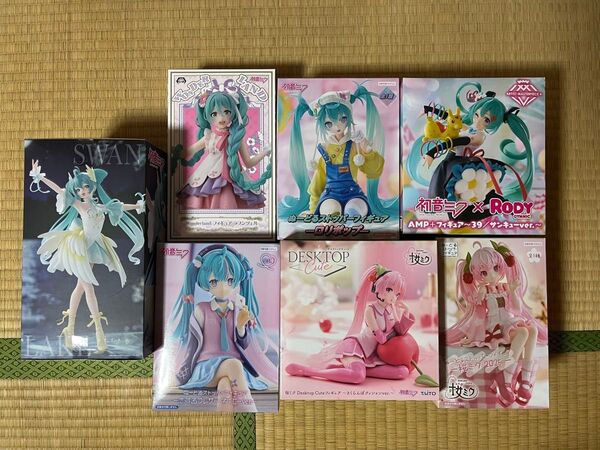 まとめ売り 初音ミク フィギュア 7種セット 桜ミク ロリポップ他