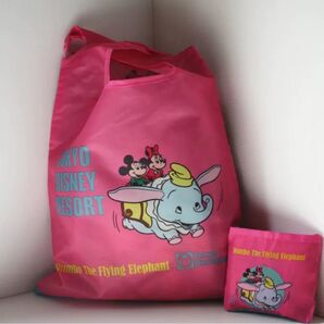 東京ディズニーリゾート限定 カプセルトイ エコバッグ ピンク&黄色2点セット